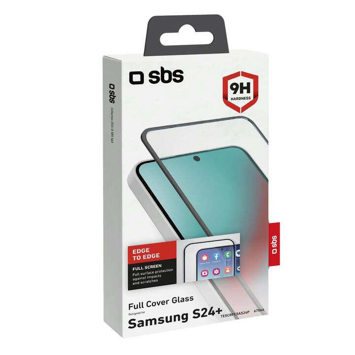 SBS Verre de protection d'écran (Galaxy S24+, 1 pièce)