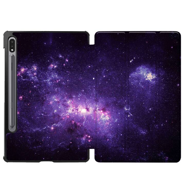 EG cover per Samsung Galaxy Tab S8+ 12.4" (2022) - viola - universo