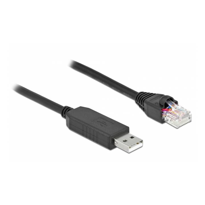 DELOCK Verbindungskabel (RJ-45, Micro USB 2.0 Typ-A, 2 m)
