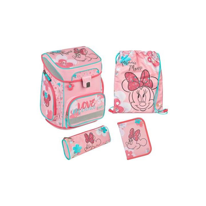 SCOOLI Schulranzen Set Minnie Mouse (18 l, Pink)