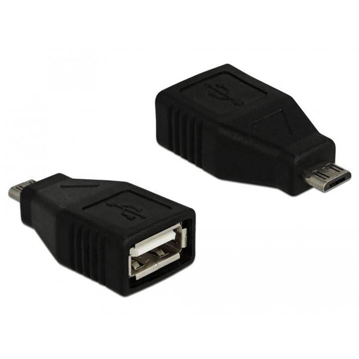 DELOCK Adattatore (USB 2.0 Micro Tipo-B, USB 2.0 di tipo A)