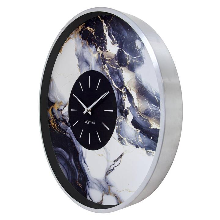 NEXTIME Marble Duo Horloge murale (Analogique, 48 cm)