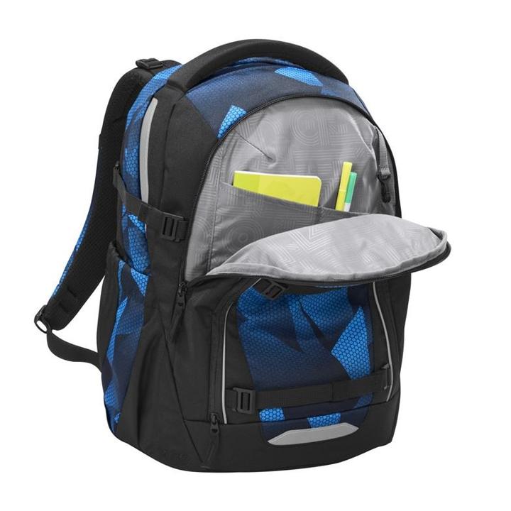 COOCAZOO Schulranzen Mate Electric Ice (30 l, Schwarz, Blau