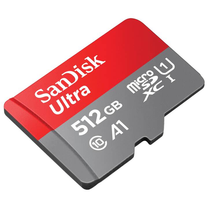 SANDISK MicroSDXC Ultra (Class 10, 512 Go, 150 Mo/s)