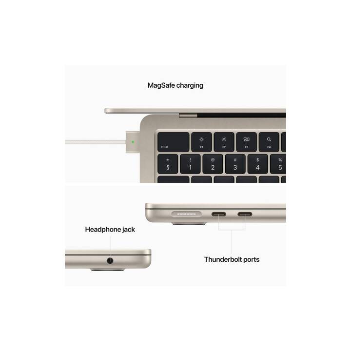 APPLE MacBook Air 2022 (13.6", Chip Apple M2, 8 GB RAM, 512 GB SSD)
