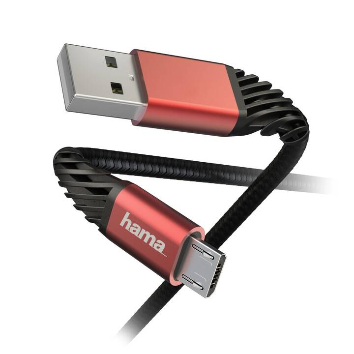 HAMA Prime Line Câble USB (USB 2.0 de type A, MicroUSB, 1.5 m)