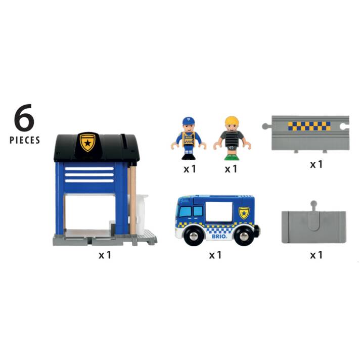 BRIO Polizeistation mit Einsatzfahrzeug