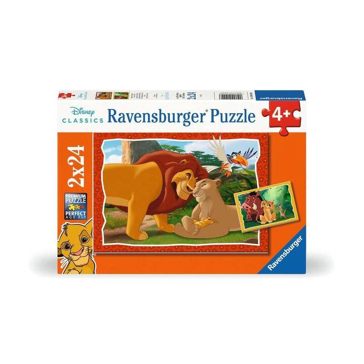 RAVENSBURGER Disney Film e fumetto Puzzle (2 x 24 Parti)