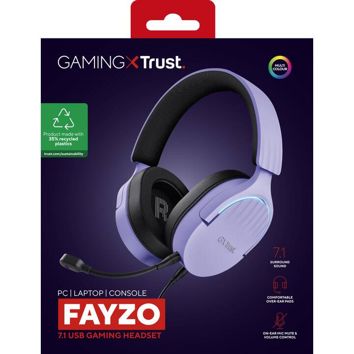 TRUST Gaming Headset GXT 490P FAYZO (Over-Ear)
