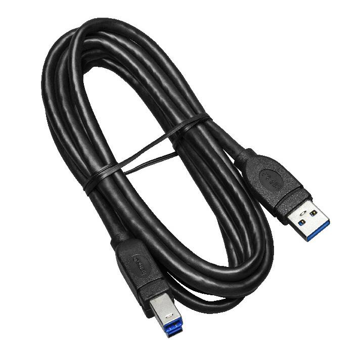 MICROSPOT USB-Kabel (USB 3.0 Typ-B, USB 3.0 Typ-A, 1.8 m)
