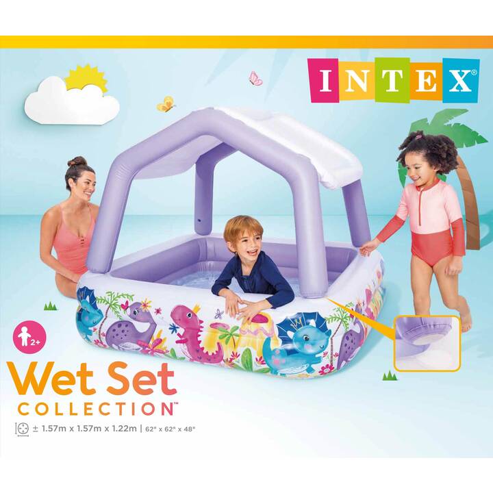 INTEX Planschbecken Wet Set Collection (295 l, 15.8 cm x 12.2 cm)