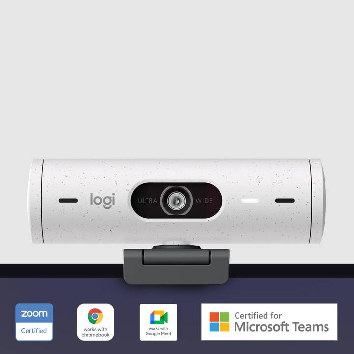 LOGITECH Brio 500 Webcam (4 MP, Bianco)