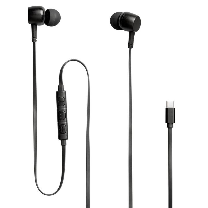 INTERTRONIC Headset stéréo Wirebuds 35 (Noir)