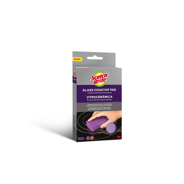 Vileda Glitzi Ceran Reinigungsschwamm, (1 x 2 Stück Vileda Glitzi Ceran Reinigungsschwamm, (1 x 2 Stück