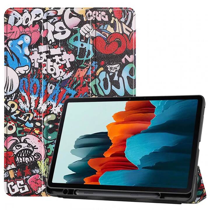 EG Custodia per Samsung Galaxy Tab S7 (2020) - multicolore - graffiti