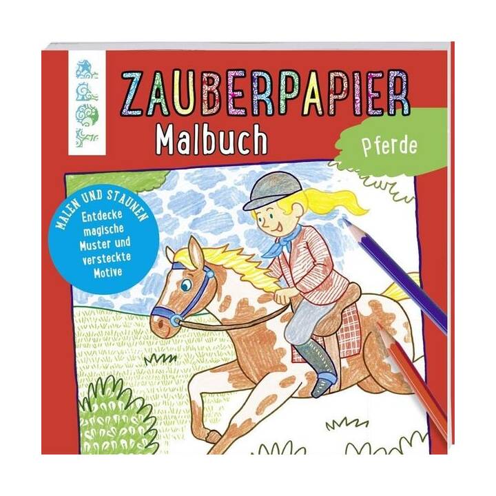 Zauberpapier Malbuch Pferde