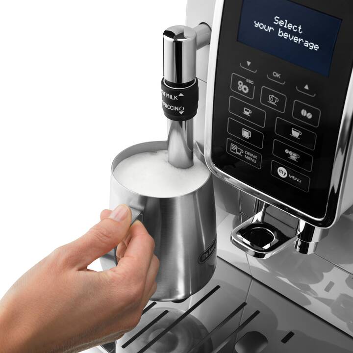 DELONGHI Dinamica ECAM 350.35.W (Blanc, 1.8 l, Machines à café automatique)