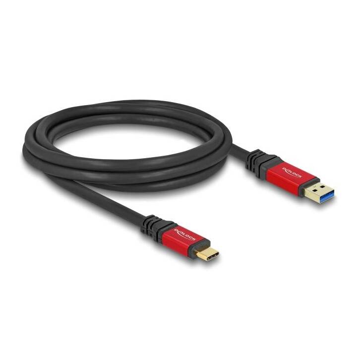 DELOCK Kabel (USB 3.2 Gen 1 Typ-A, USB Typ-C, 2 m)