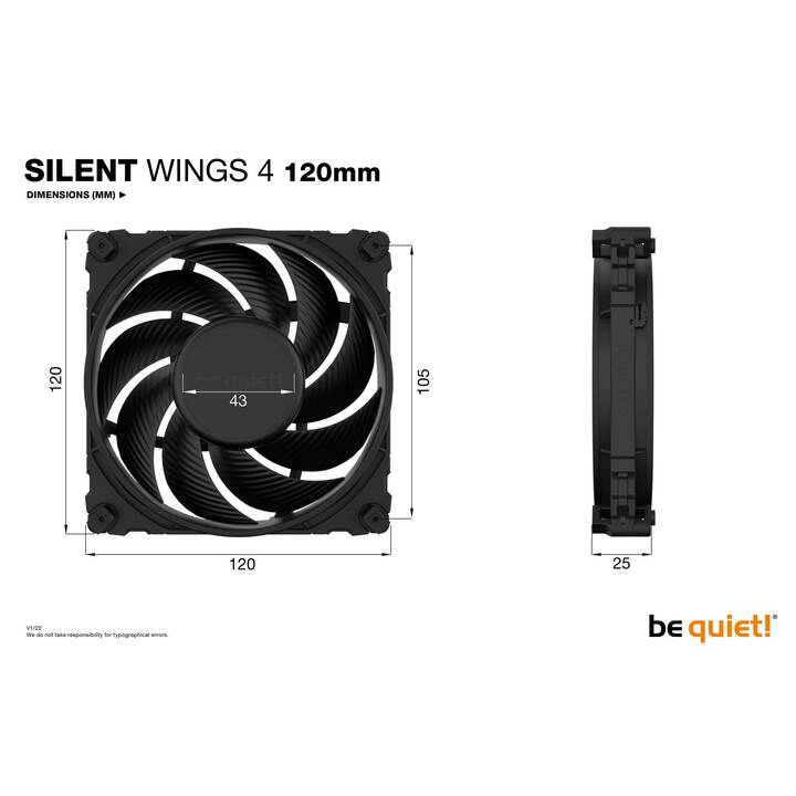 BE QUIET!  Silent wings 4  (120 mm)