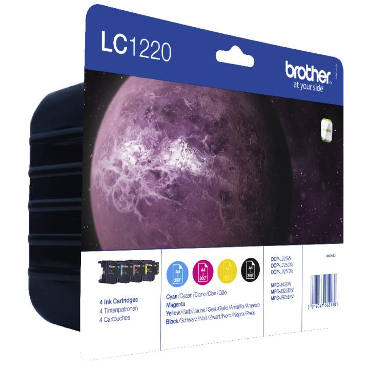 BROTHER LC-1220VALBP (Gelb, Schwarz, Magenta, Cyan, Multipack)