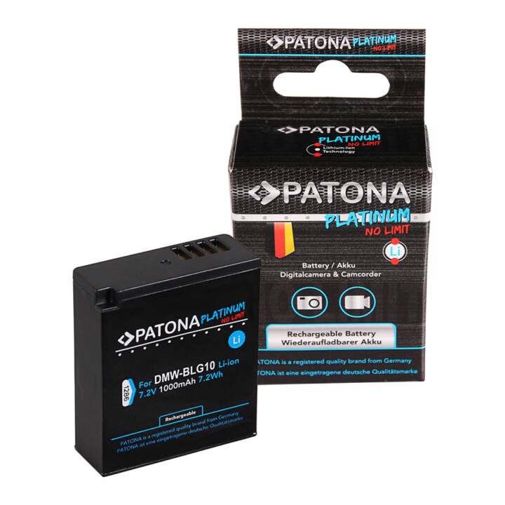 PATONA Panasonic Accu de caméra (Lithium-Ion, 1000 mAh)