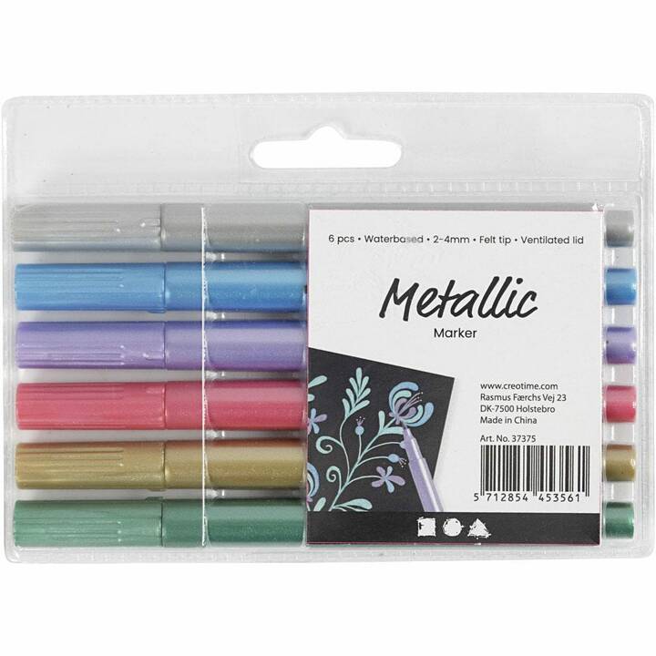 CREATIV COMPANY Crayon feutre (Multicolore, 6 pièce)