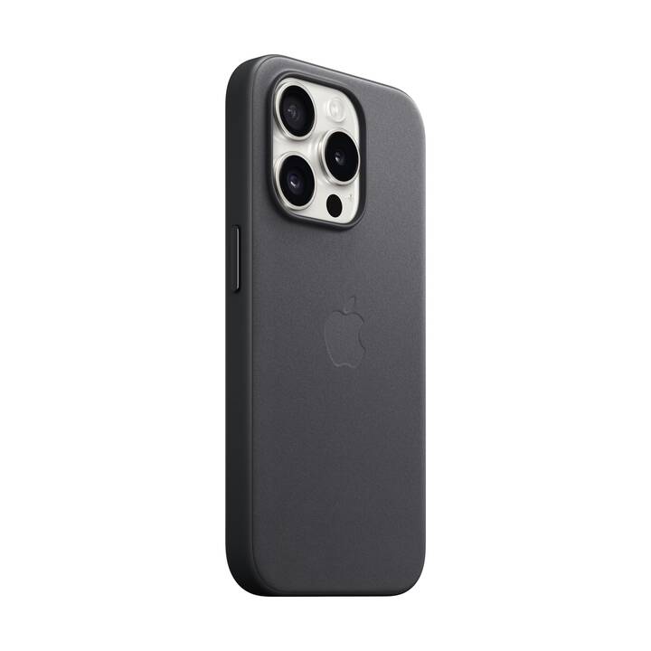 APPLE Backcover Fine Woven (iPhone 15 Pro, Nero)