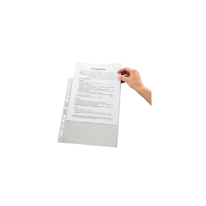 LEITZ Cartellina trasparente (Transparente, A4, 100 pezzo)