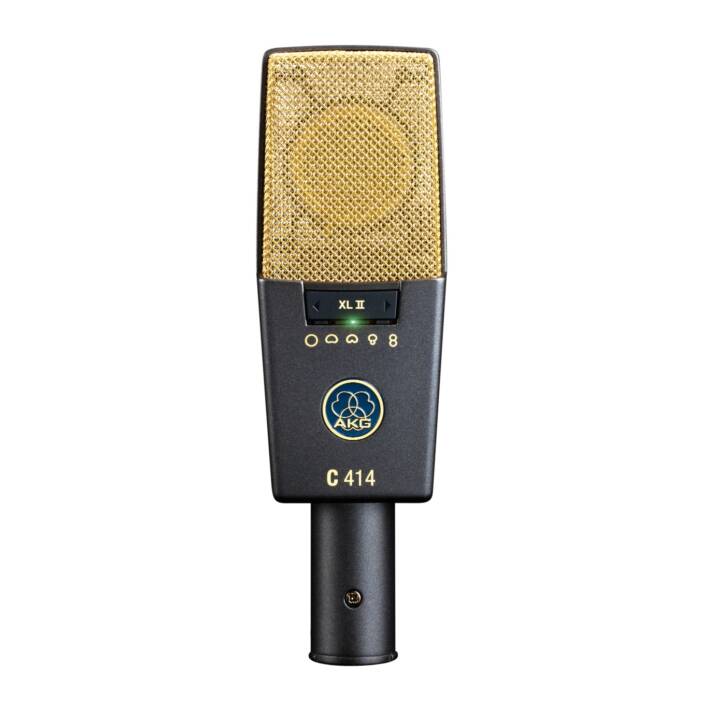 AKG C414 XLII Microphone à main (Doré, Gris)