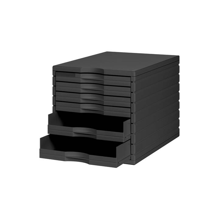 STYRO Büroschubladenbox Styrotop (285 mm  x 395 mm  x 285 mm, Schwarz)