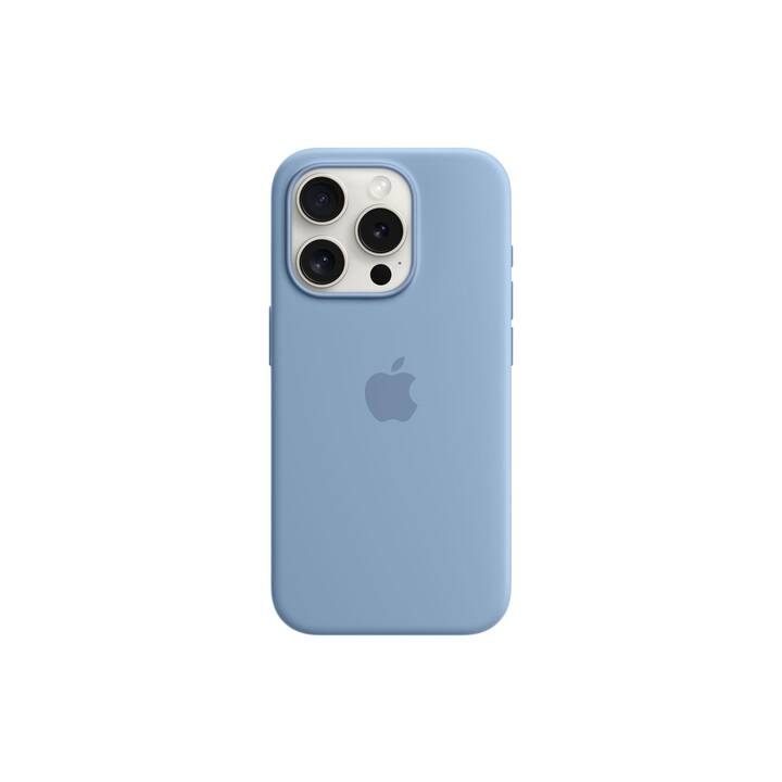 APPLE Backcover (iPhone 15 Pro, Bleu clair, Bleu)