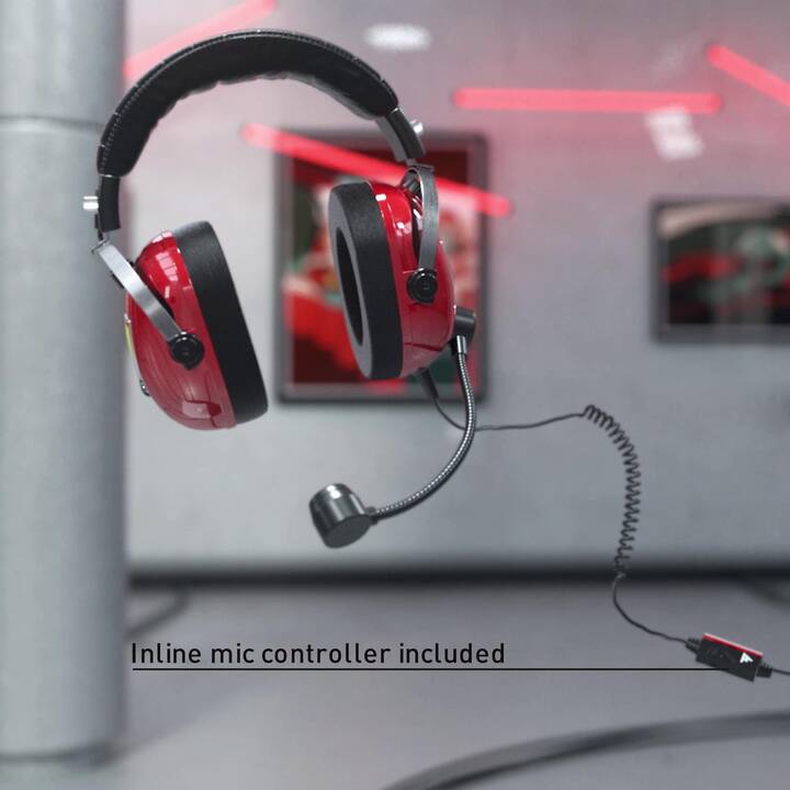 THRUSTMASTER Casque micro de jeu T.Racing Scuderia - Ferrari Edition (Over-Ear)