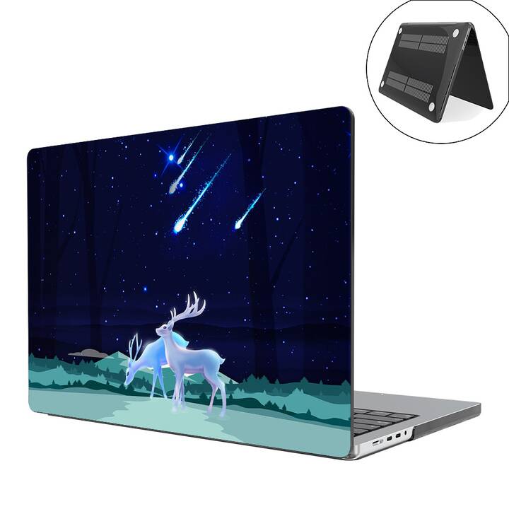 EG coque pour MacBook Pro 14" (Puce M1) (2021) - bleu - cerf