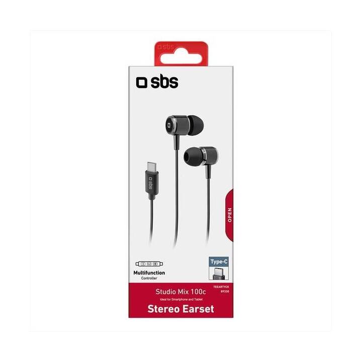 SBS Studio Mix 100C (In-Ear, Nero)