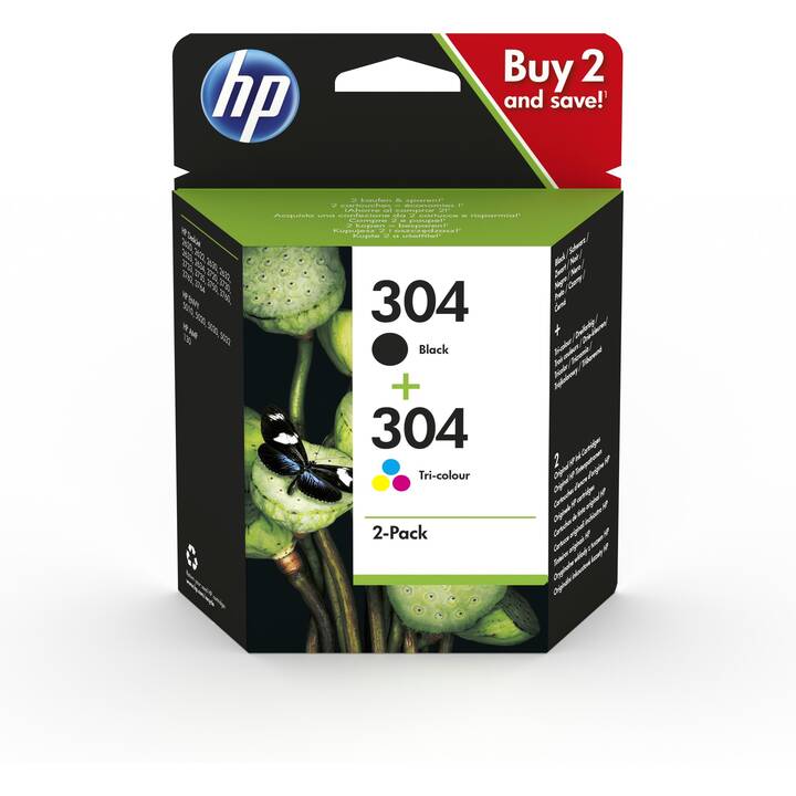 HP 304 Combo (Jaune, Noir, Magenta, Cyan, 1 pièce)