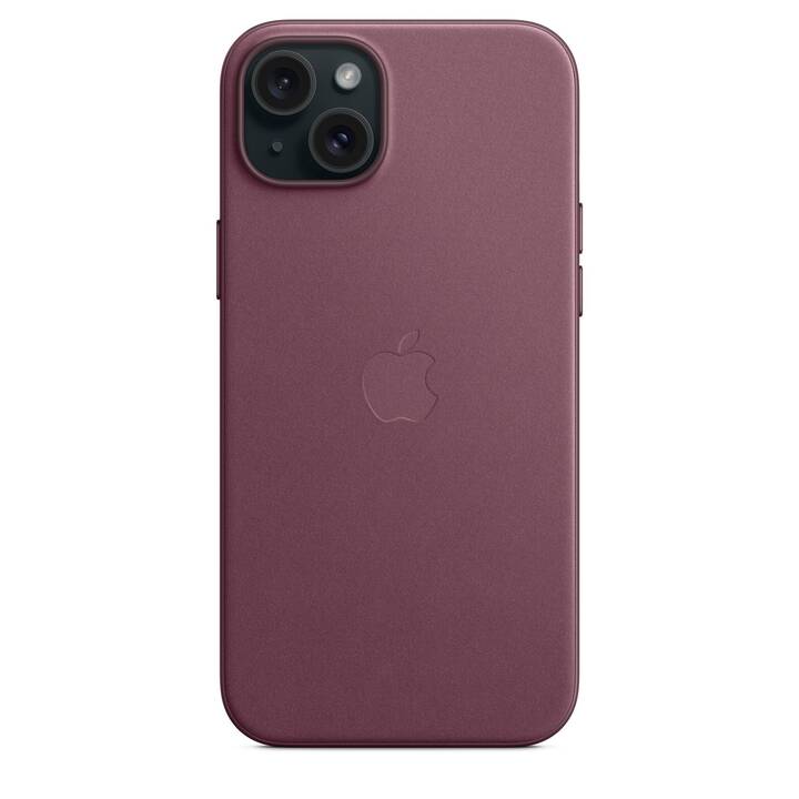 APPLE Backcover Fine Woven (iPhone 15 Plus, Rosso mora)