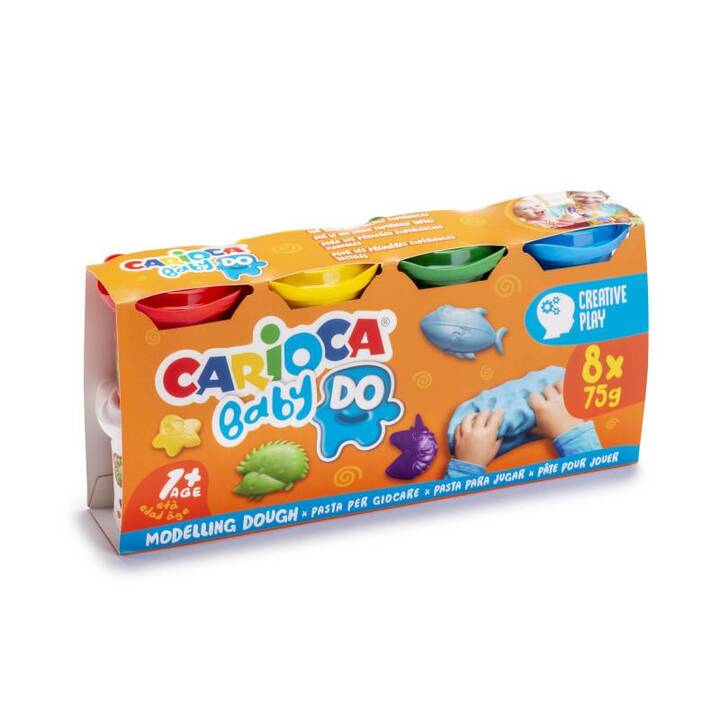 CARIOCA Pasta per modellare Baby Do (600 g, Multicolore)