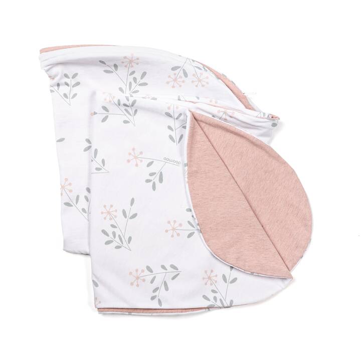 DOOMOO Federa per cuscini allattamento Buddy Spring (180 cm, Bianco, Rosa)