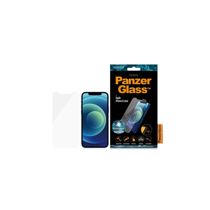 PANZERGLASS Verre de protection d'écran Standard Fit AB (iPhone 12 Mini, 1 pièce)