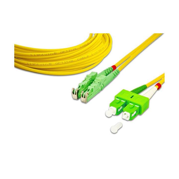 LIGHTWIN LWL-Patchkabel Câble réseau (E-2000 (APC), SC/APC, 20 m)