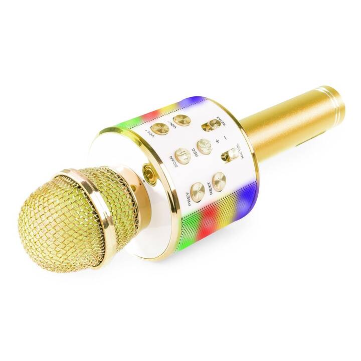 MAX KM15G Microphone à main (Doré, Multicolore)