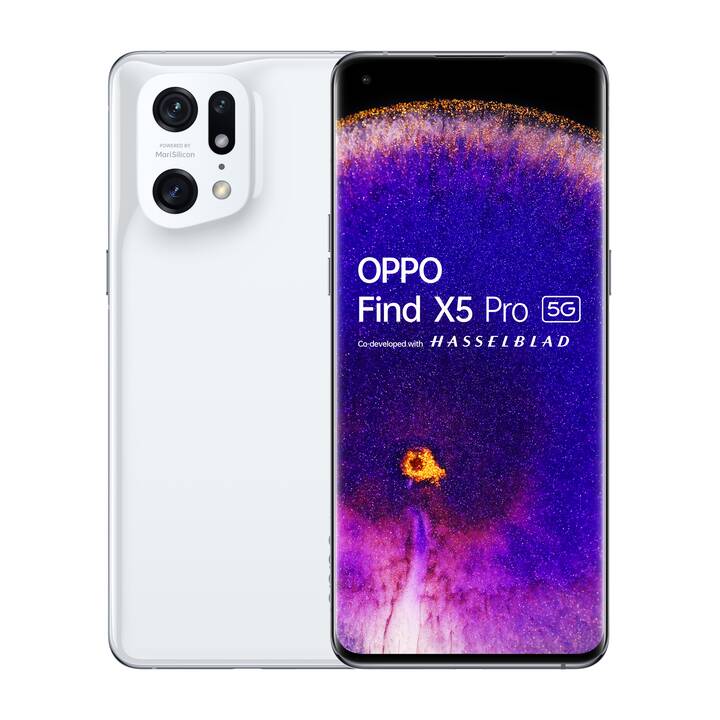 OPPO Find X5 Pro (5G, 256 GB, 6.7", 50 MP, Ceramic White)