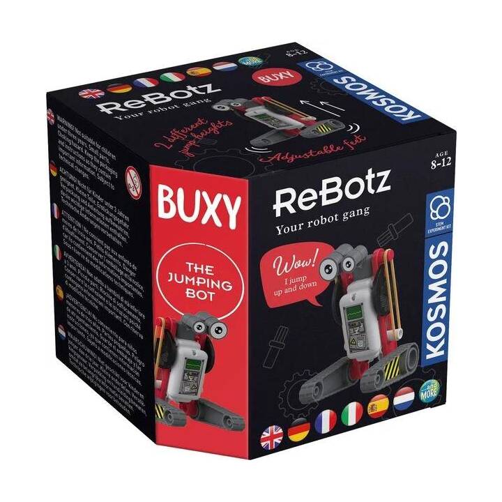 KOSMOS ReBotz - Buxy der Jumping Bot 12L Scatola di sperimentazione (Robot)