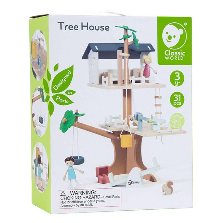 CLASSIC WORLD Tree House Casa delle bambole (Multicolore)