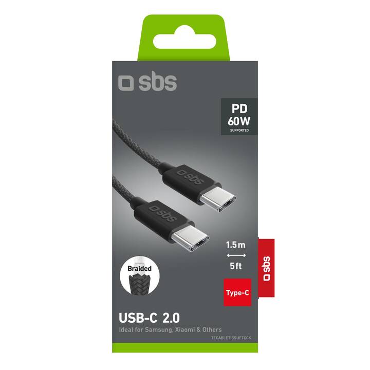 SBS Kabel (USB 2.0 Typ-C, 1.5 m)