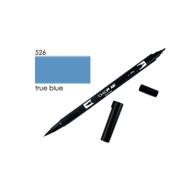TOMBOW Dual Brush Filzstift (Blau, 1 Stück)