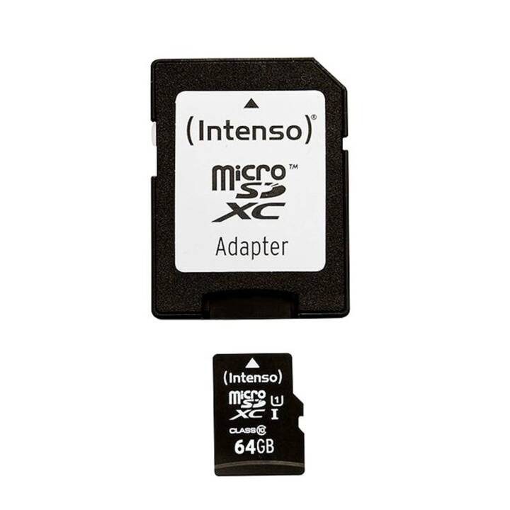 INTENSO MicroSDXC Premium (Class 10, 64 GB, 45 MB/s)