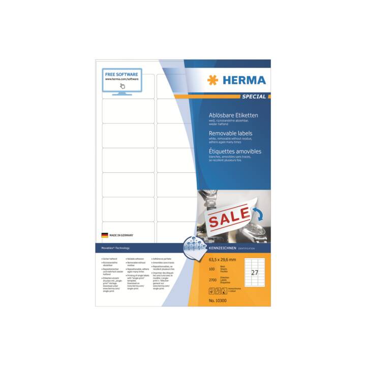HERMA Special (29.6 x 63.5 mm)