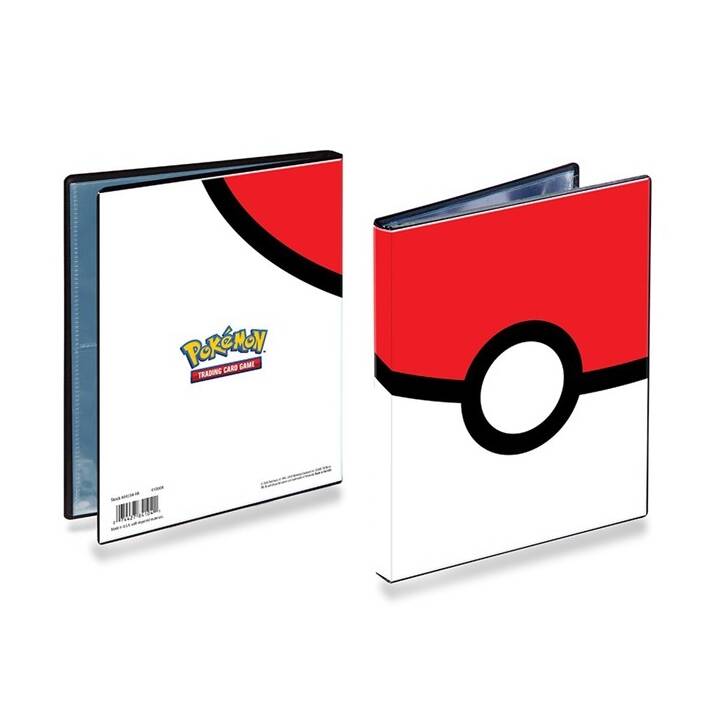 ULTRA PRO Pokémon - Pokéball 4-Pocket Portfolio Album di carte (1 pezzo, Bianco, Rosso)