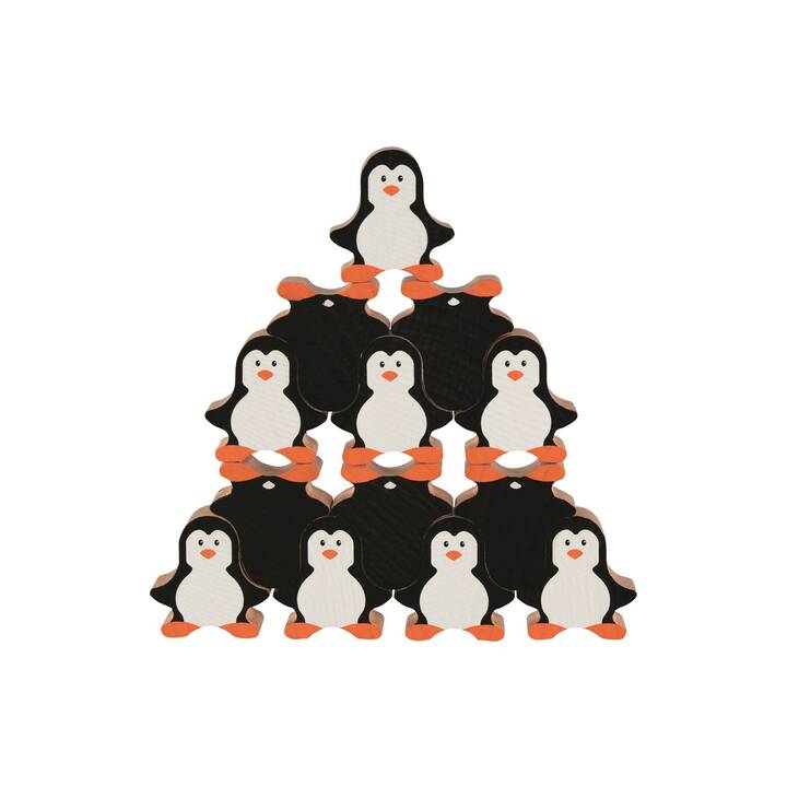 GOKI Mattoncini di legno Pinguine